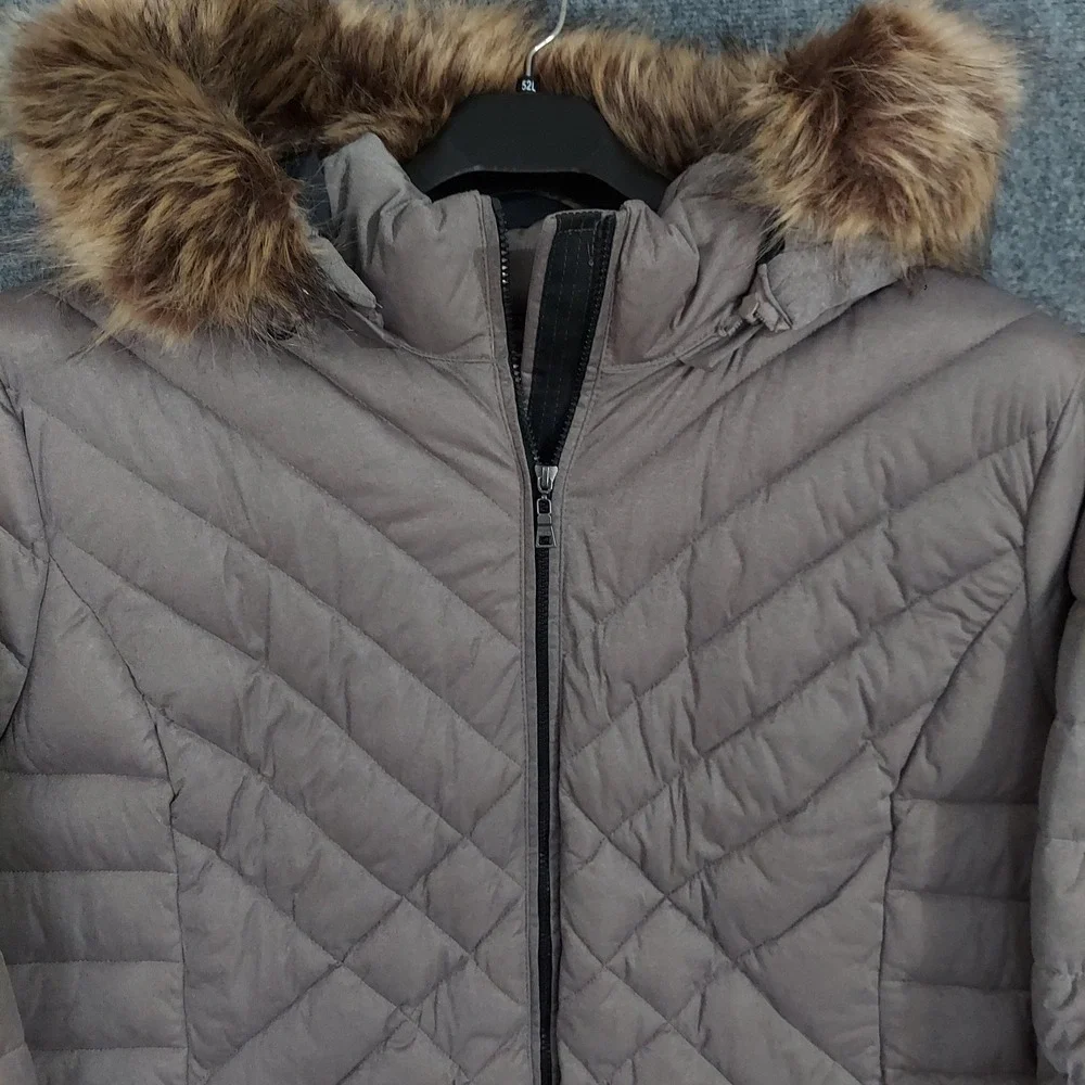 Nuage Coat Womens 5X Plus Brown Puffer Hooded Faux Fur Arctic Warmth Waterproof - Picture 13 of 16